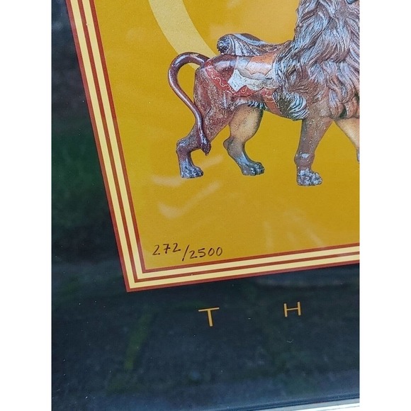 The Rocky Springs Dentzel Carousel Lancaster PA Artwork Print Signed Numbered - Picture 7 of 10